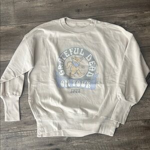 Abercrombie Grateful Dead Cream Crewneck Sweater